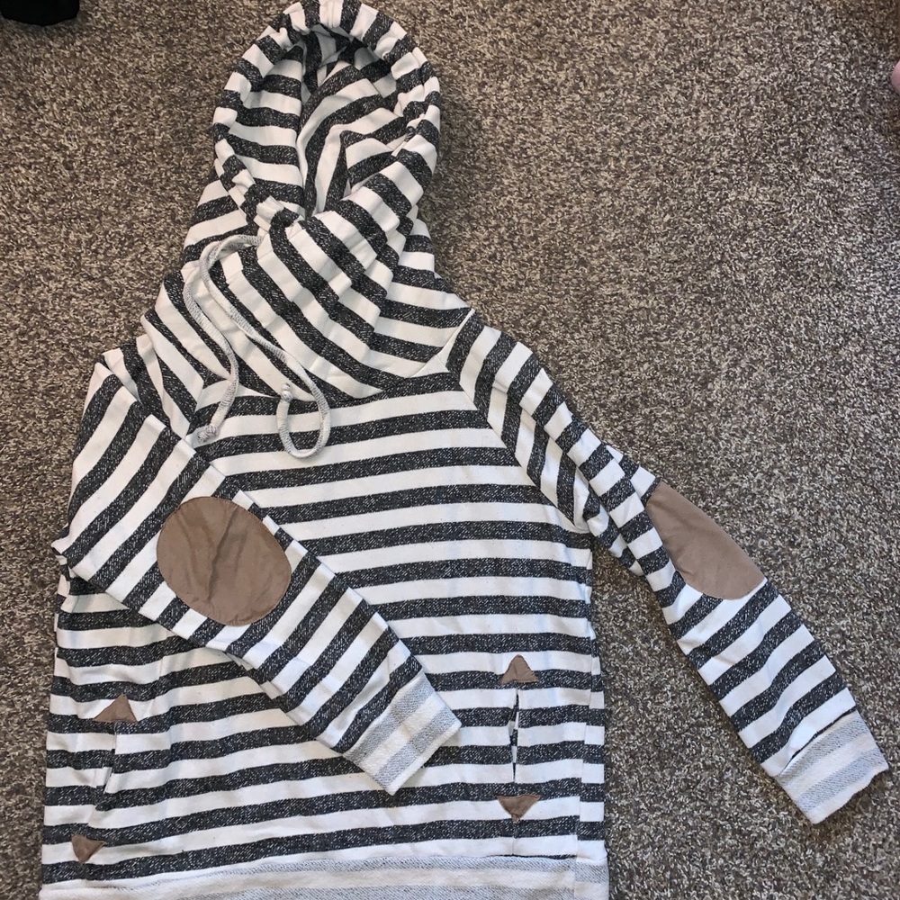 Double hood style boutique sweatshirt